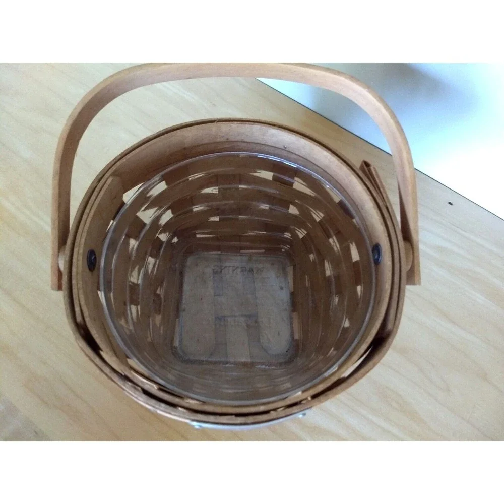 LONGABERGER‎ Swing Handle 2005 Dresden Basket with Protective Liner SIGNED
